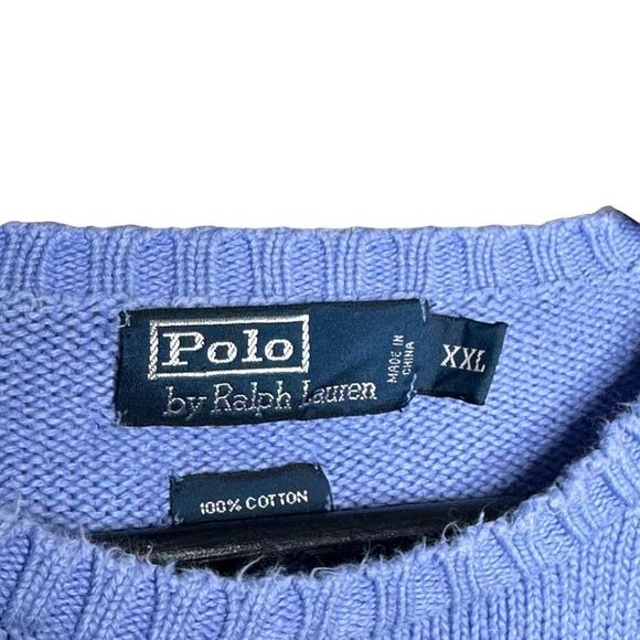 Vintage Polo Ralph Lauren Yellow Pony Sweater XXL - Picture 3 of 3